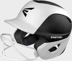 Easton Ghost Matte 2-Tone Fastpitch Batting Helmet 17 Easton Ghost Matte 2-Tone Fastpitch Batting Helmet -The Softball Group Ghost Helmet Matte 2tone A168549BKWH 3qtr trans