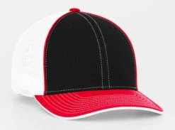 PH 404M Universal Trucker Mesh Hat 7 PH 404M Universal Trucker Mesh Hat -The Softball Group PH404M BlackRed