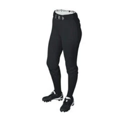 DeMarini Women's Fierce Belted Softball Pant -The Softball Group fiercepantblack