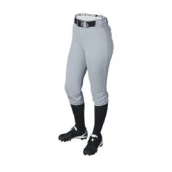 DeMarini Women's Fierce Belted Softball Pant -The Softball Group fiercepantlightgrey