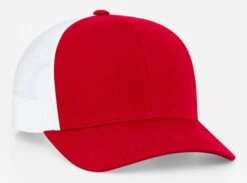 PH104C Snapback Trucker Mesh Hat -The Softball Group ph104C RedWhiteL crop c0 5 0 5 625x462 95 1